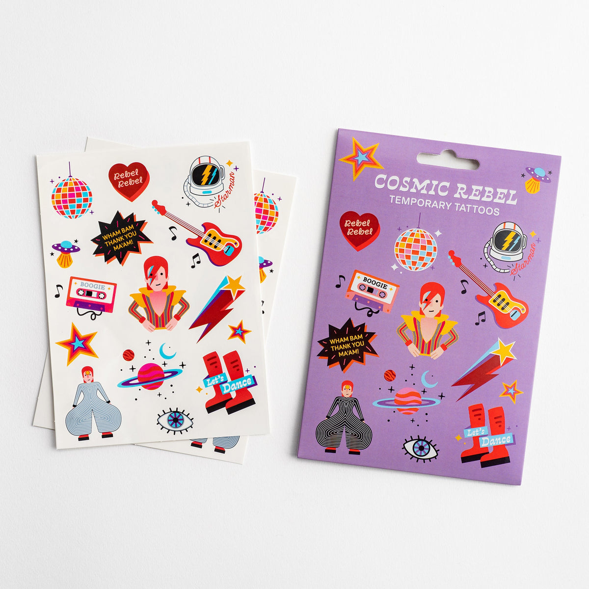 Collectable Cities Cosmic Rebel Temporary Tattoos