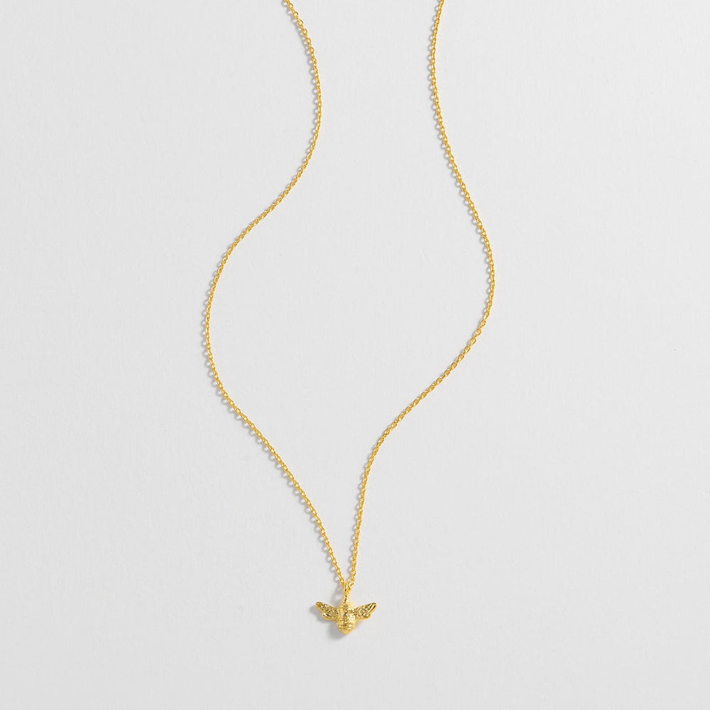 Estella Bartlett - Necklace | Bee Necklace Sparkle Wings | Gold Plated