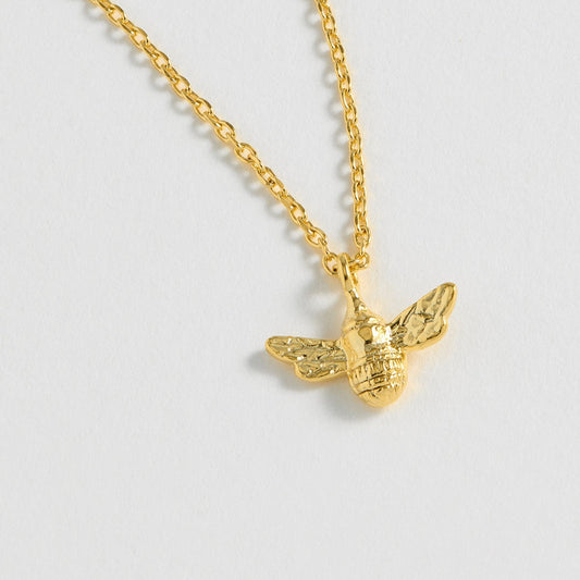 Estella Bartlett - Necklace | Bee Necklace Sparkle Wings | Gold Plated