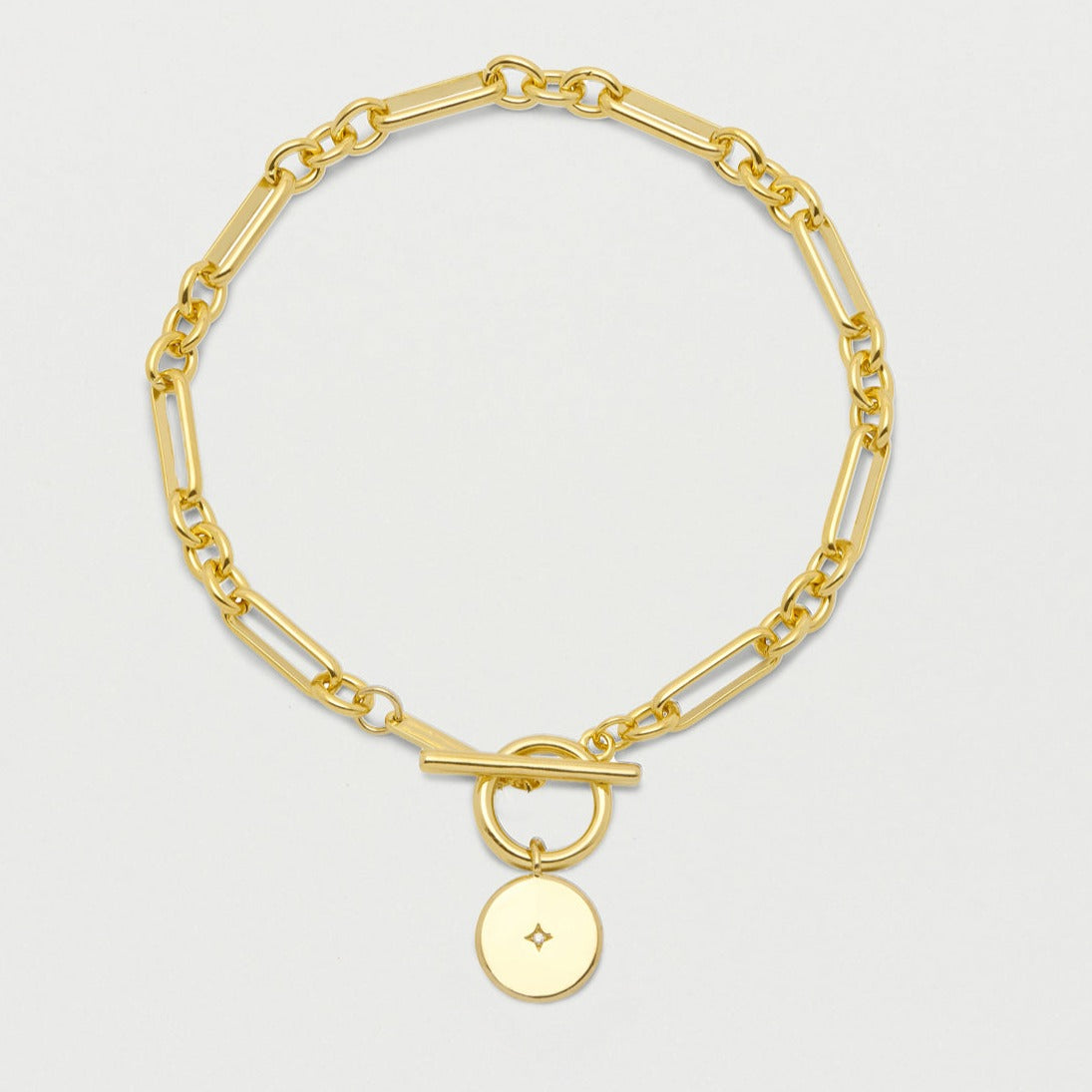 Estella Bartlett  - Bracelet | Star Coin T-Bar Bracelet | Gold Plated
