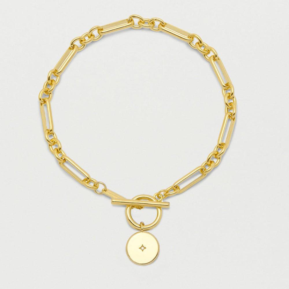 Estella Bartlett  - Bracelet | Star Coin T-Bar Bracelet | Gold Plated