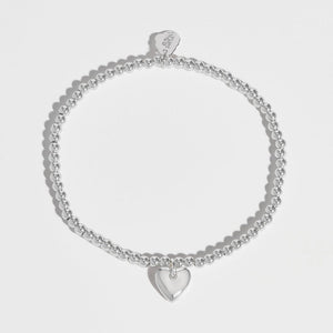 Estella Bartlett - Bracelet | Cushion Heart Charm Sienna Bracelet | Silver Plated
