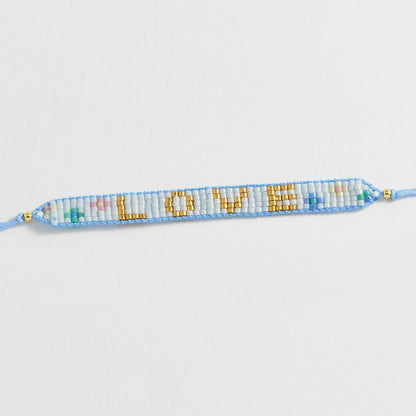 Estella Bartlett - Bracelet | Beaded Love Bracelet | Gold Plated - Multi