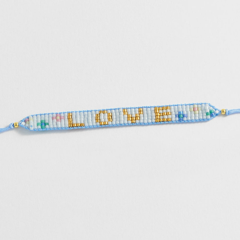 Estella Bartlett - Bracelet | Beaded Love Bracelet | Gold Plated - Multi