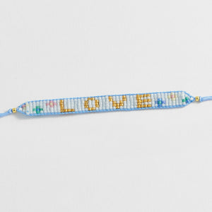 Estella Bartlett - Bracelet | Beaded Love Bracelet | Gold Plated - Multi