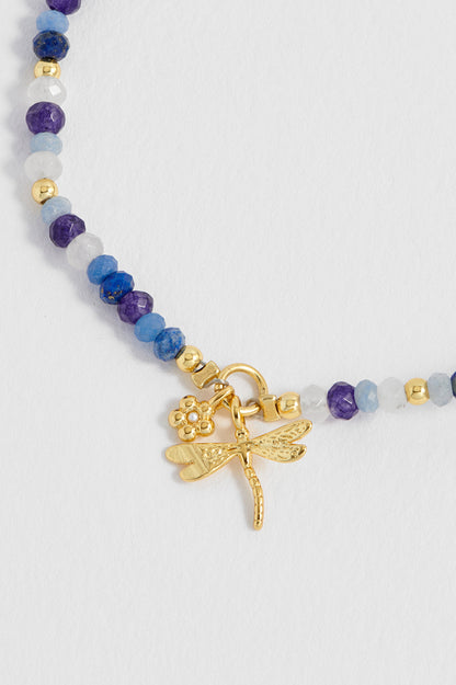 Estella Bartlett Flower and Dragonfly Amelia Bracelet - Gold Plated - image 2
