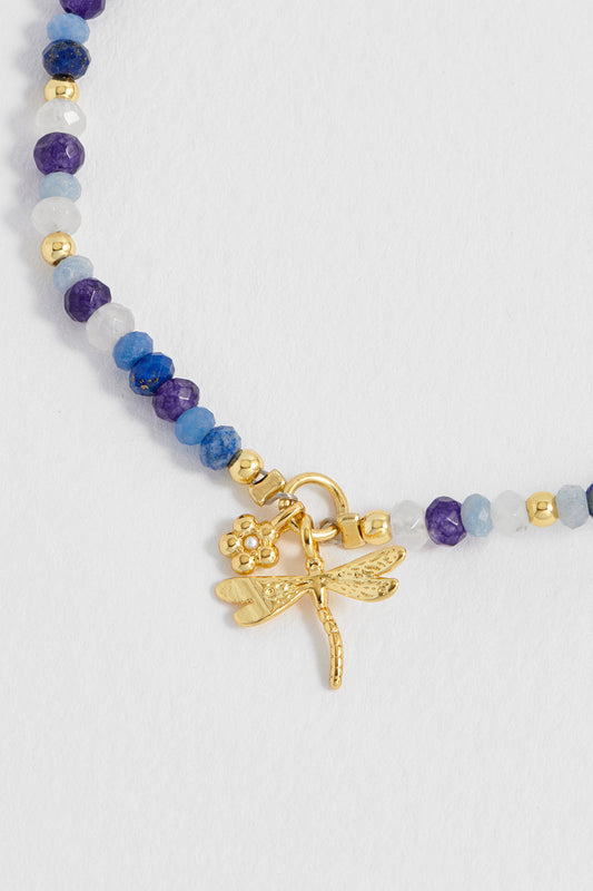 Estella Bartlett Flower and Dragonfly Amelia Bracelet - Gold Plated - image 2