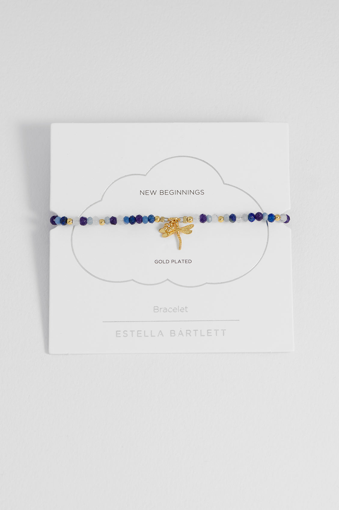 Estella Bartlett Flower and Dragonfly Amelia Bracelet - Gold Plated