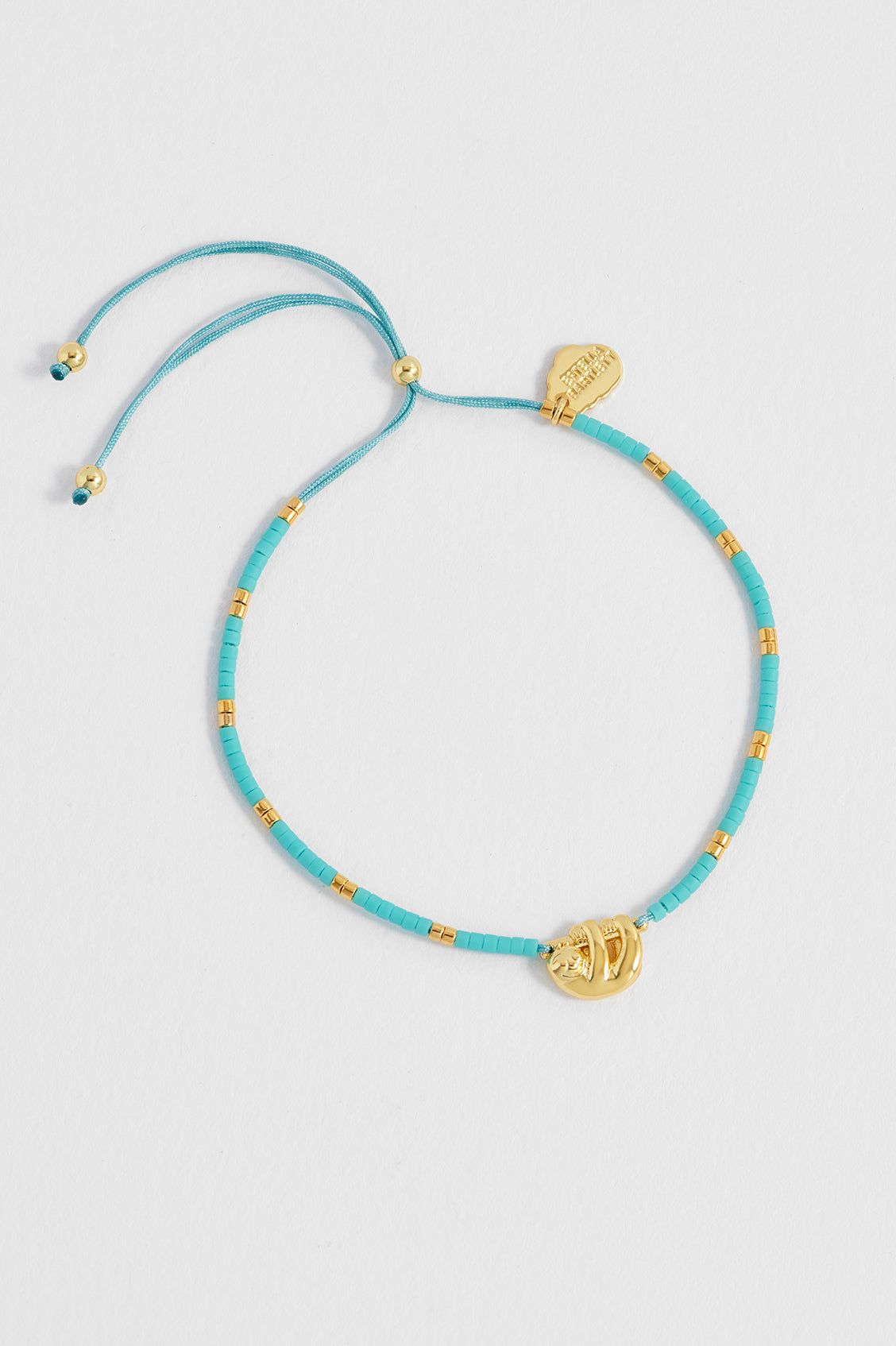 Estella Bartlett Hanging Sloth Louise Bracelet with Miyuki Beads - Gold Plated - image 4
