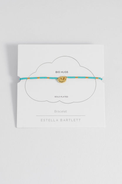 Estella Bartlett Hanging Sloth Louise Bracelet with Miyuki Beads - Gold Plated