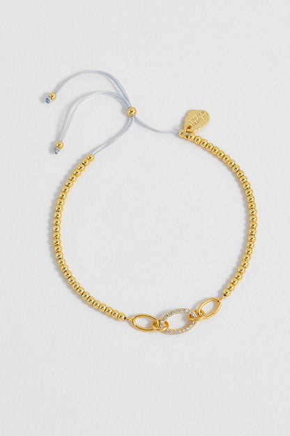 Estella Bartlett Gold Plated Oval Link CZ Louise Bracelet - image 3
