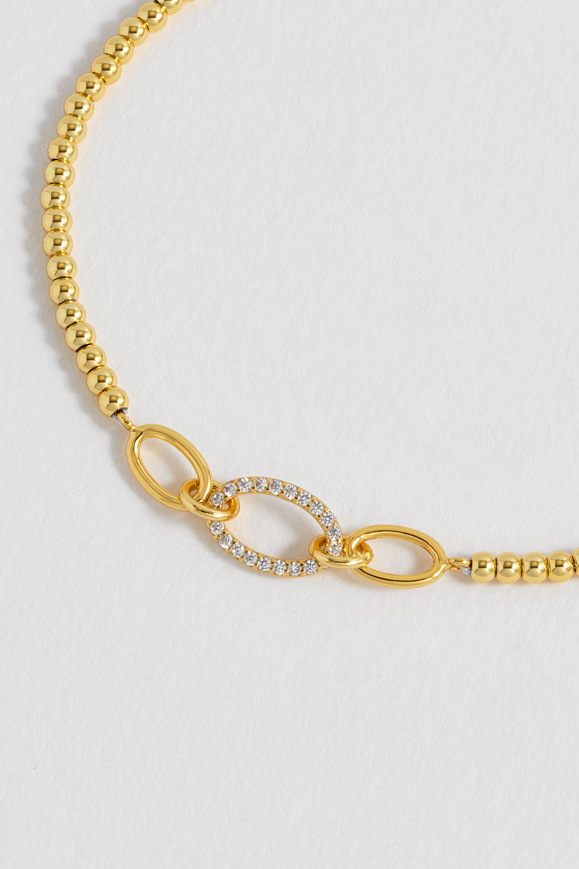 Estella Bartlett Gold Plated Oval Link CZ Louise Bracelet - image 4