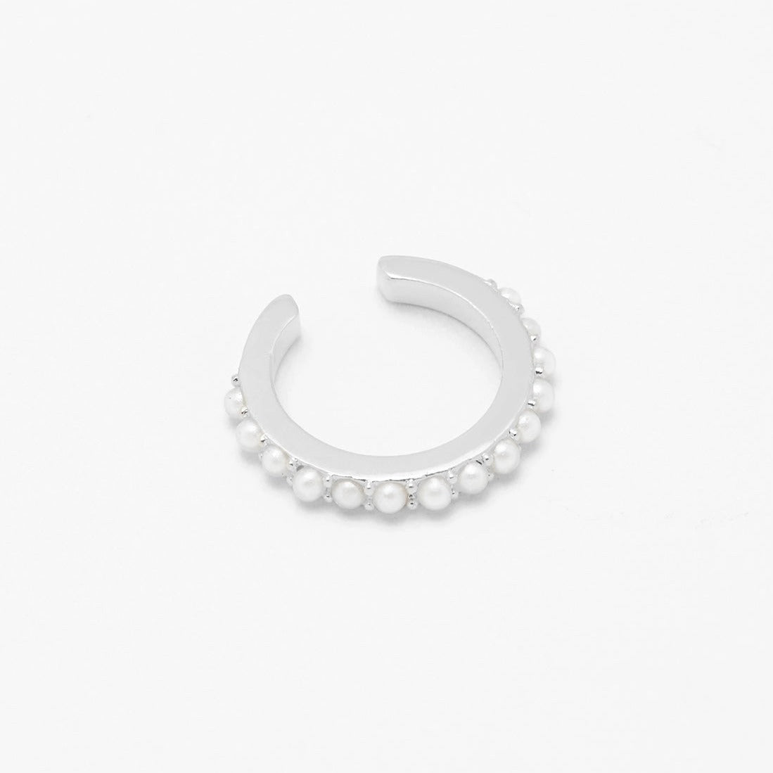 Estella Bartlett - Ear Cuff | Pearl Ear Cuff | Silver Plated