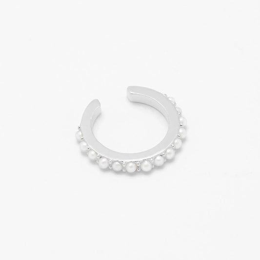 Estella Bartlett - Ear Cuff | Pearl Ear Cuff | Silver Plated