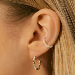 Estella Bartlett - Ear Cuff | Pearl Ear Cuff | Silver Plated
