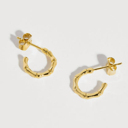 Estella Bartlett - Earrings | Bamboo Hoops - Gold Plated