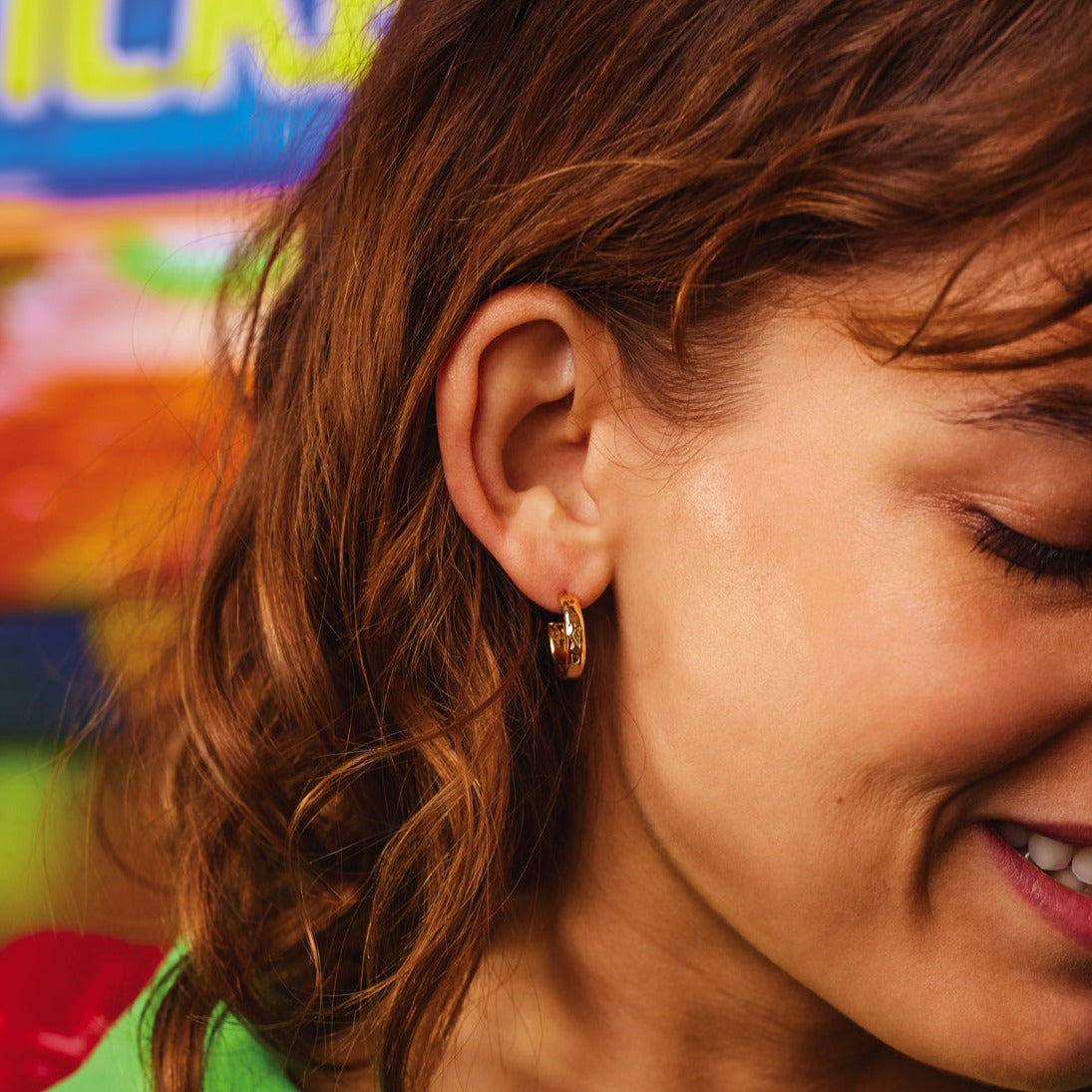 Estella Bartlett - Ear Hoops | Textured Hoops | Gold Plated