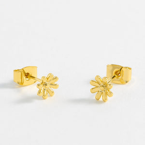 Estella Bartlett - Ear Studs | Doodle Flower Studs | Gold Plated