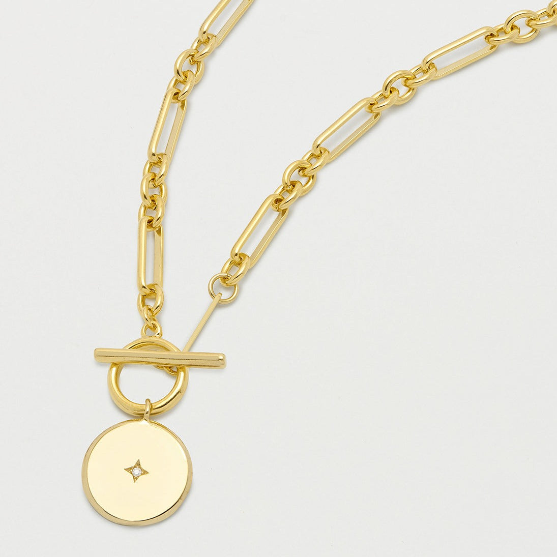 Estella Bartlett - Chain | Star Coin T-Bar Chain | Gold Plated