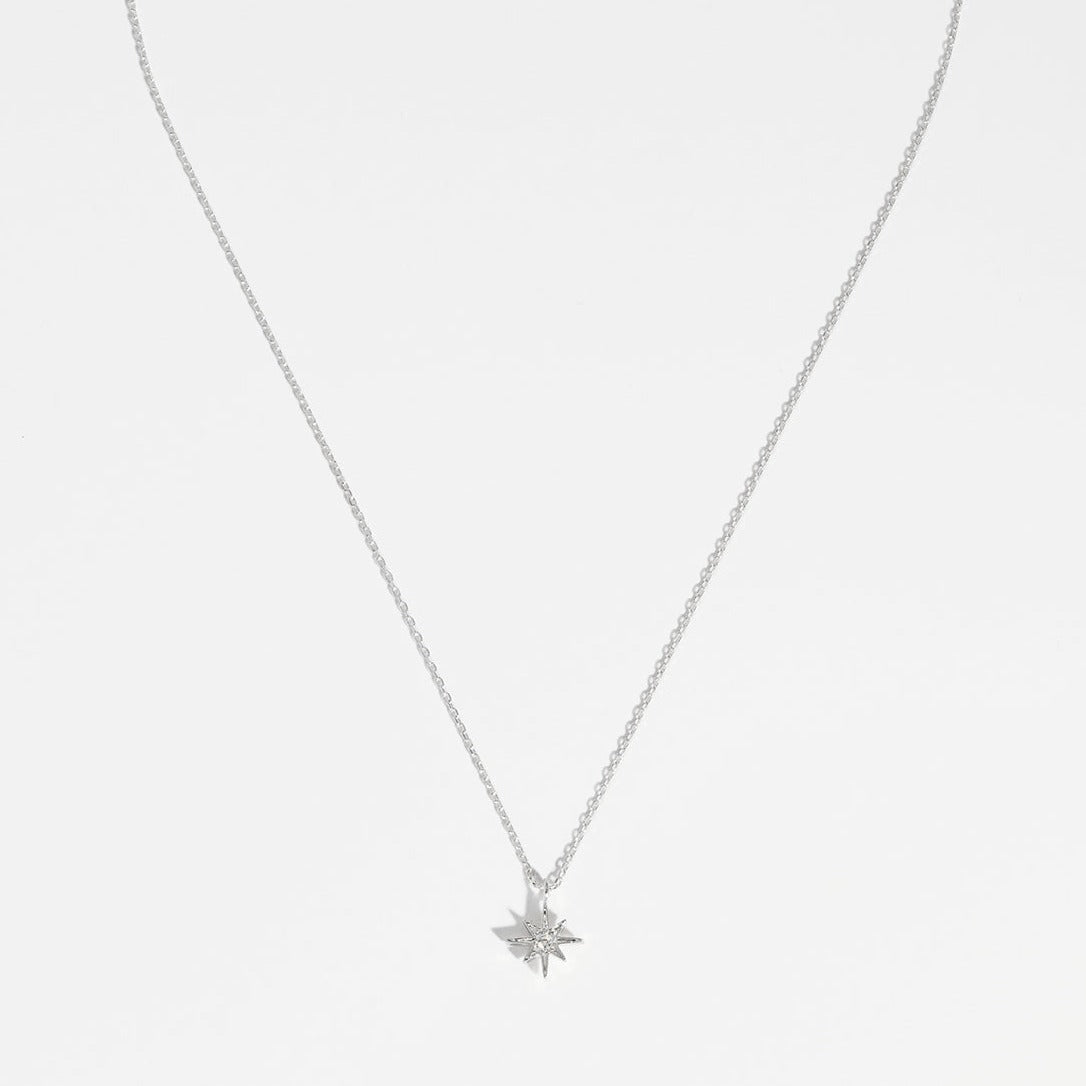 Estella Bartlett - Necklace | North Star CZ Pendant | Silver Plated