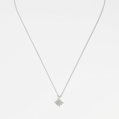 Estella Bartlett - Necklace | North Star CZ Pendant | Silver Plated