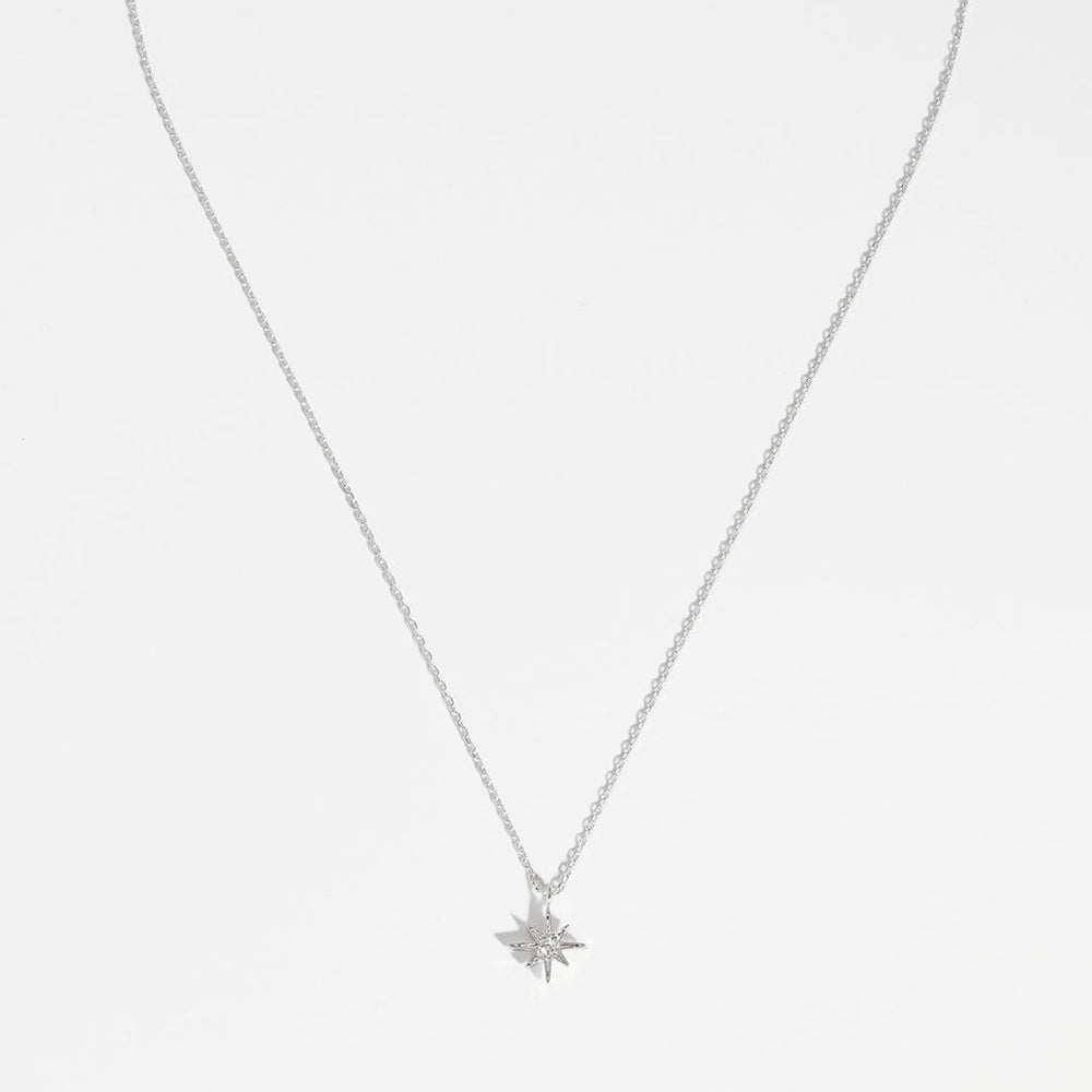Estella Bartlett - Necklace | North Star CZ Pendant | Silver Plated