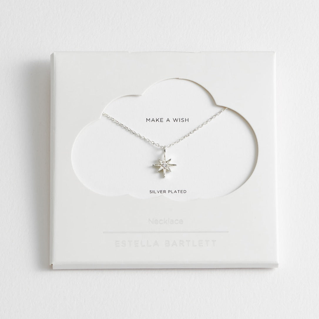 Estella Bartlett - Necklace | North Star CZ Pendant | Silver Plated