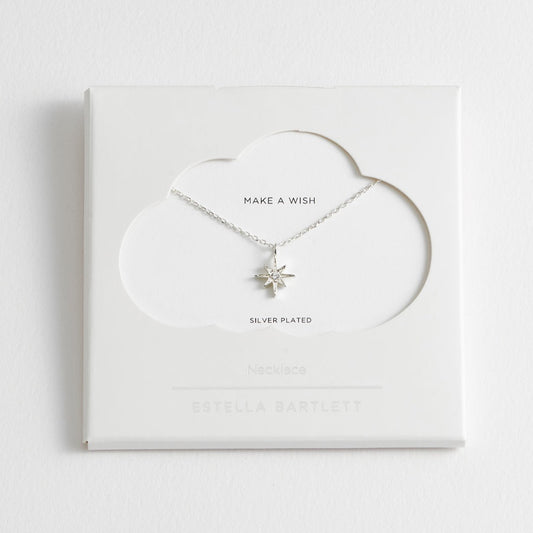 Estella Bartlett - Necklace | North Star CZ Pendant | Silver Plated