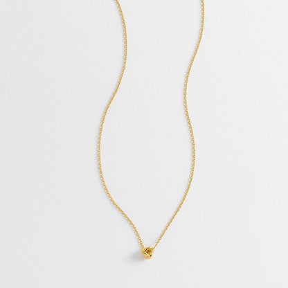 Estella Bartlett - Necklace | Knot Charm Necklace | Gold Plated