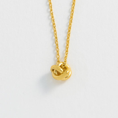 Estella Bartlett - Necklace | Knot Charm Necklace | Gold Plated