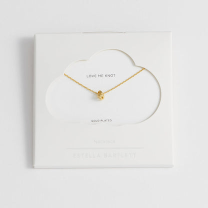 Estella Bartlett - Necklace | Knot Charm Necklace | Gold Plated