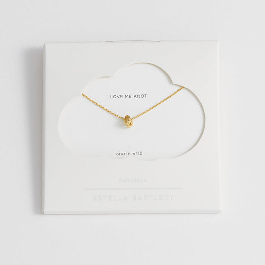 Estella Bartlett - Necklace | Knot Charm Necklace | Gold Plated