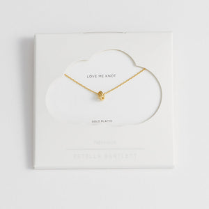 Estella Bartlett - Necklace | Knot Charm Necklace | Gold Plated