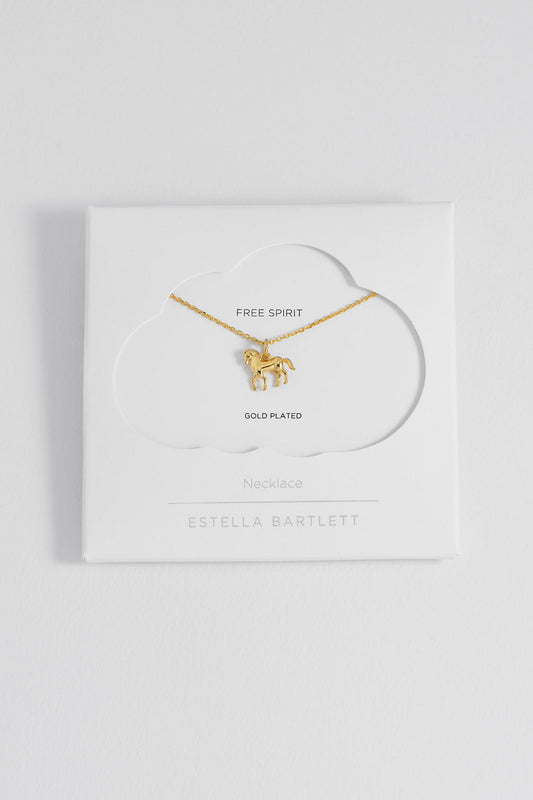 Estella Bartlett Gold Plated Horse Necklace