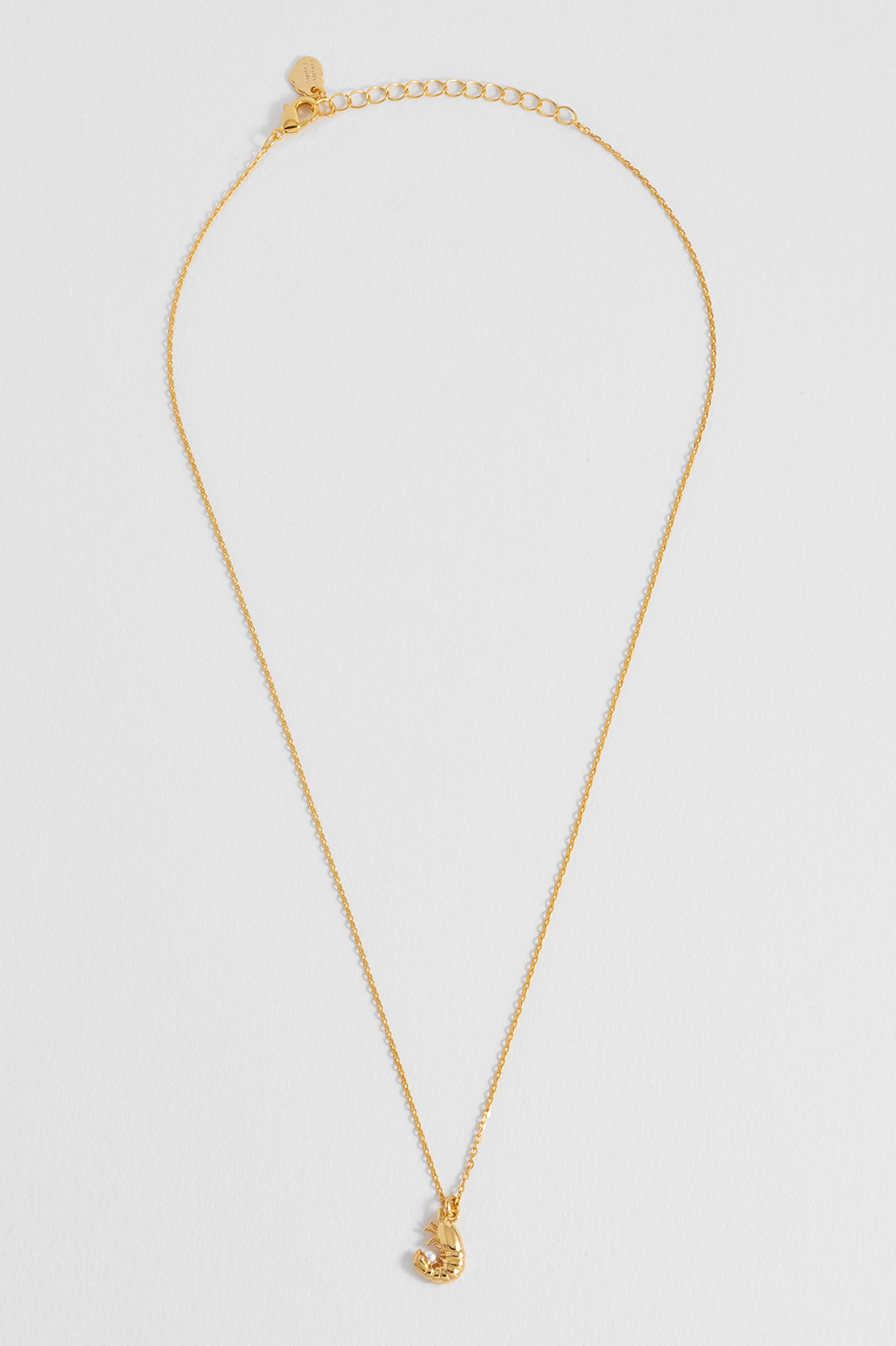 Estella Bartlett Gold Plated Shrimp Necklace with Pearl - image 3