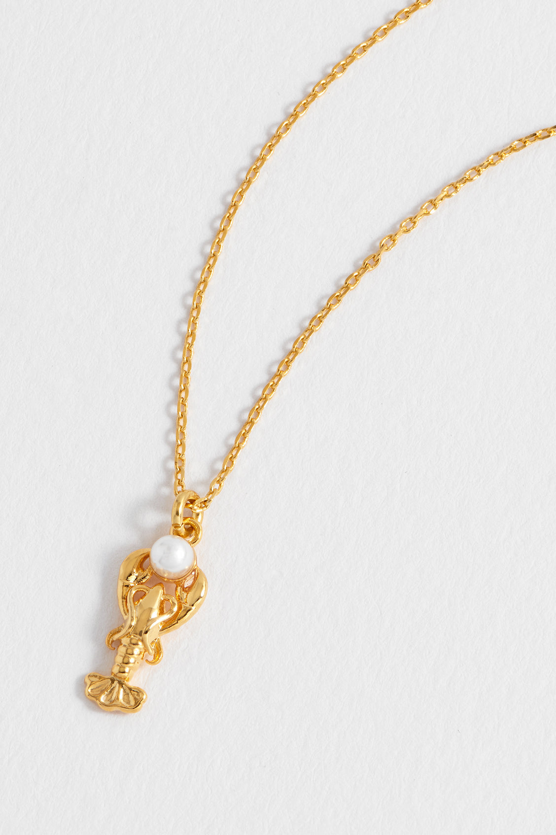 Estella Bartlett Gold Plated Lobster Necklace with Pearl - image 2