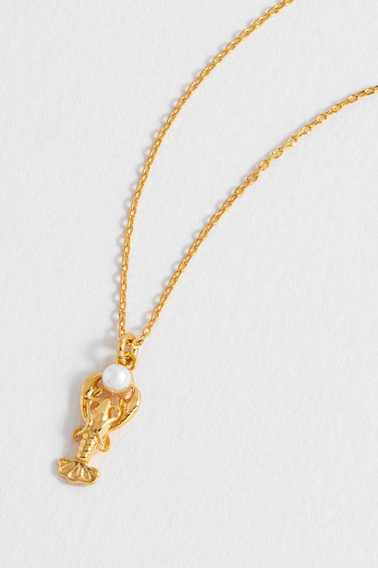 Estella Bartlett Gold Plated Lobster Necklace with Pearl - image 2