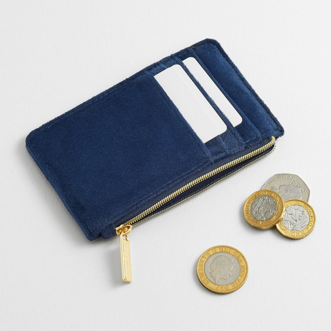 Estella Bartlett - Card Purse | Embroidered Bee Card Purse | Navy Velvet
