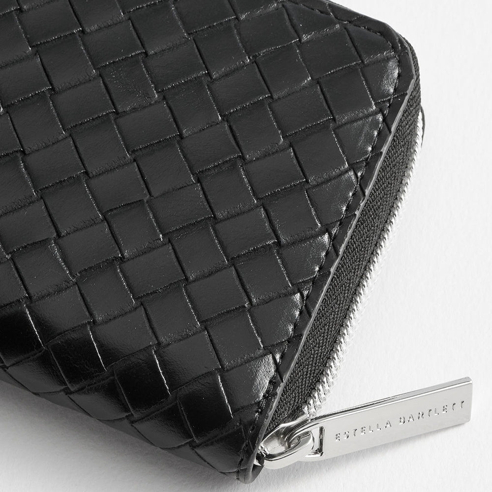 Estella Bartlett - Purse | Zip Purse | Black Weave