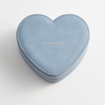 Estella Bartlett - Jewellery Box | Heart Jewellery Box |  Powder Blue Velvet