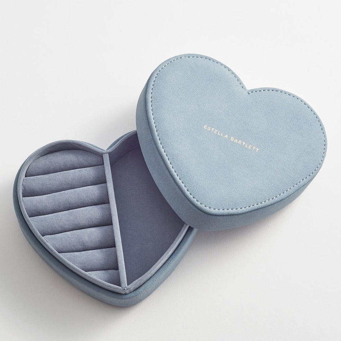 Estella Bartlett - Jewellery Box | Heart Jewellery Box |  Powder Blue Velvet