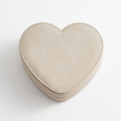 Estella Bartlett - Jewellery Box | Heart Jewellery Box | Cream Velvet