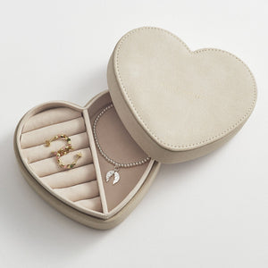 Estella Bartlett - Jewellery Box | Heart Jewellery Box | Cream Velvet