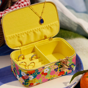 Estella Bartlett - Mini Jewel Box | Mini Jewellery Box | Yellow Floral Print
