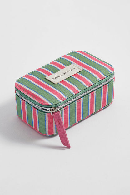 Estella Bartlett Green Stripe Canvas Mini Jewellery Box - image 4
