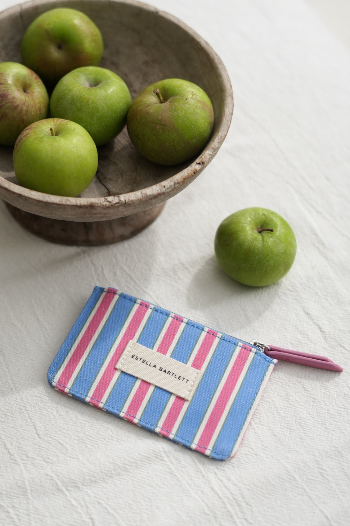 Estella Bartlett Blue Stripe Canvas Card Purse - image 2