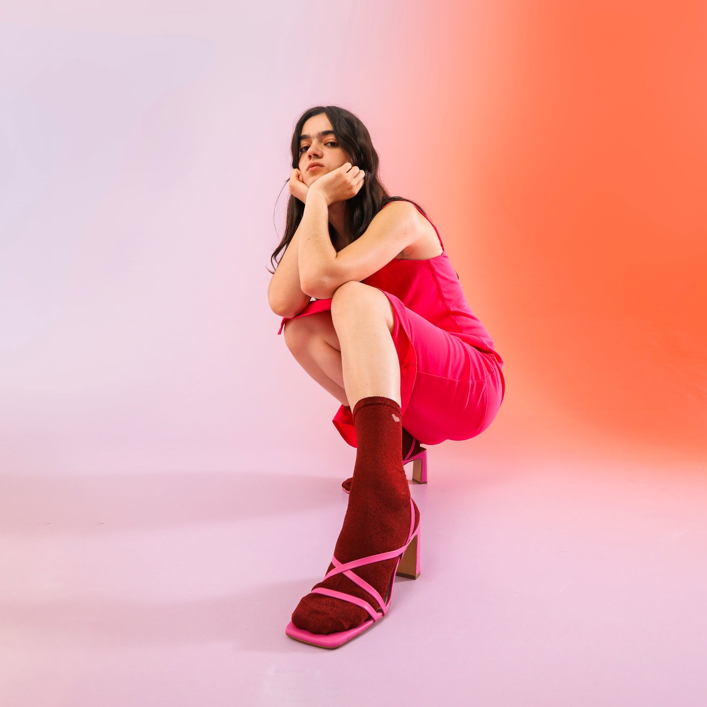 DOIY - Socks | EMS Socks - Love Me | Red