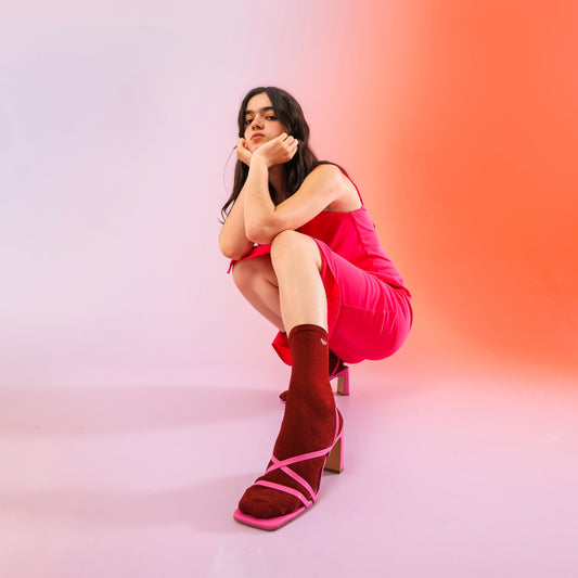 DOIY - Socks | EMS Socks - Love Me | Red