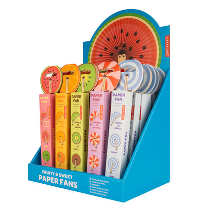 Kikkerland Fruity and Sweet Folding Paper Fan - Assorted - image 3