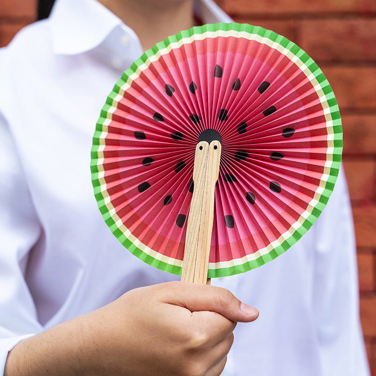 Kikkerland Fruity and Sweet Folding Paper Fan - Assorted - image 2